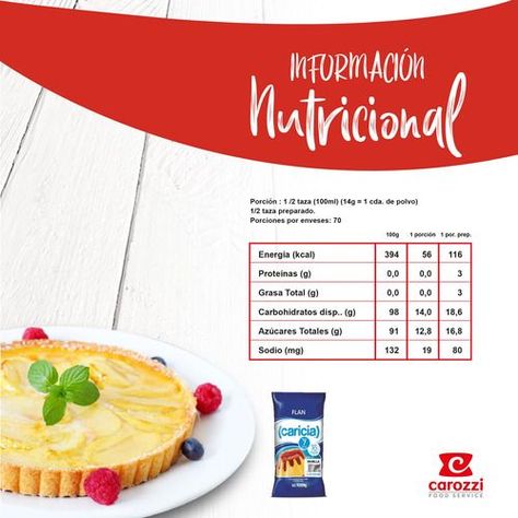 Pack 10 - Caricia Flan Vainilla 1kg-3
