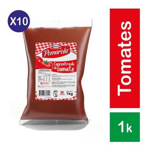 Pack 10 - Pomarola Concentrado De Tomate 1kg-0