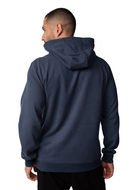 Polerón Canguro con capucha hombre - Azul Petróleo-1