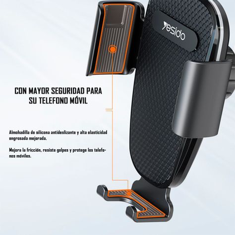 Soporte Holder Para Celular Tipo Rejilla 360 Yesido C105-6