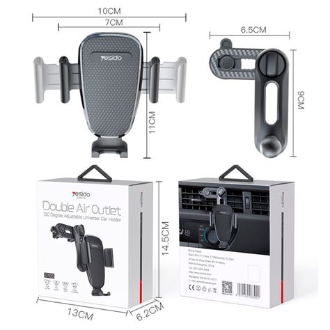 Soporte Holder Para Celular Tipo Rejilla 360 Yesido C105-7