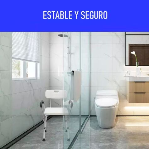 Silla De Ducha Para Baño Con Apoya Brazos Respaldo Portatil 401A-5