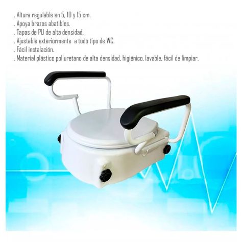 Alza Baño Con Posa Brazo Fijación Externa Universal-2