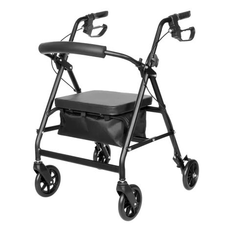 Andador Burrito Plegable 4 Ruedas Con Asiento Y Bolso 4002A-0