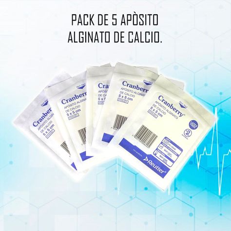 Apósito Alginato De Calcio 5x5 Cranberry - Pack De 5 Unid-2