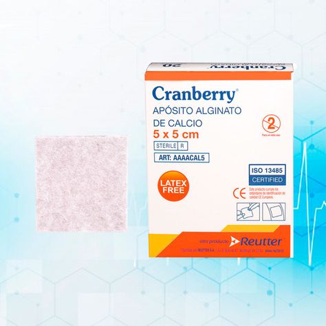 Apósito Alginato De Calcio 5x5 Cranberry - Pack De 5 Unid-4
