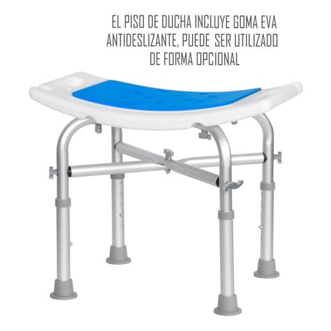 Piso Silla De Ducha Aluminio Bariatrico Antideslizante 201DA-2