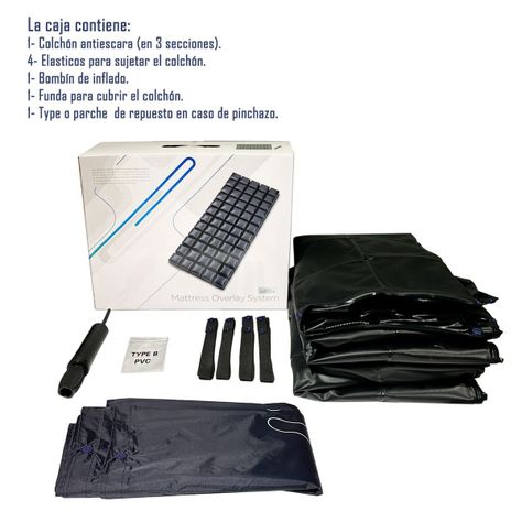 Colchon Antiescaras Flotacion Seca 3 Secciones Con Funda-3
