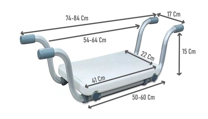 Silla Asiento Interior Para Tina Sin Respaldo Adulto Mayor 605E-1