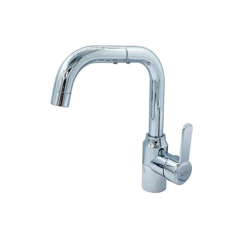 Llave Griferia Lavaplatos Cuello Giratorio Plateada Tap08-0