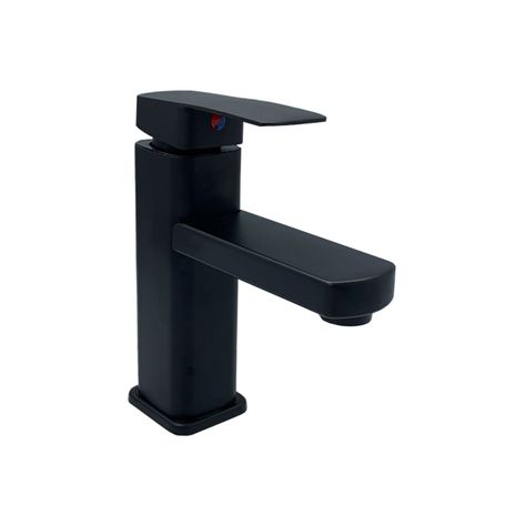 Llave Grifería Lavamanos Para Baño Diseño Cuadrado Mate Tap18-0