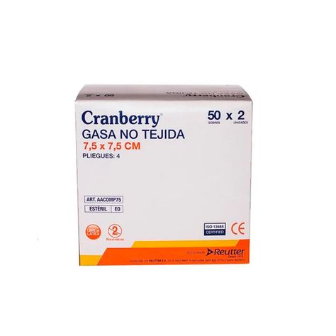 Gasa Estéril No Tejida Tamaño 7,5x7,5cm 1 Caja De 50 Sobres-0
