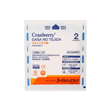 Gasa Estéril No Tejida Tamaño 7,5x7,5cm 1 Caja De 50 Sobres-3