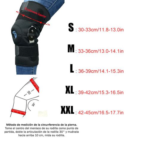 Rodillera Policéntrica Con Barras Laterales Ajustable Talla XL-2