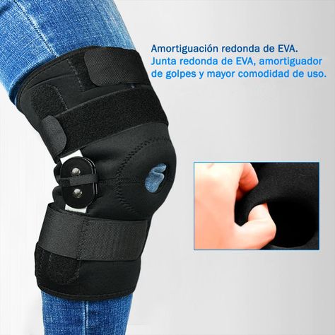 Rodillera Policéntrica Con Barras Laterales Ajustable Talla XL-3