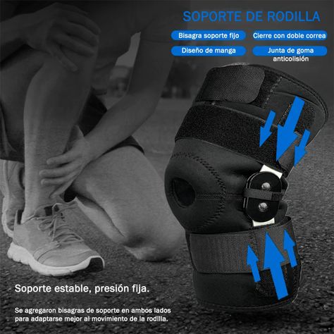 Rodillera Policéntrica Con Barras Laterales Ajustable Talla XL-5