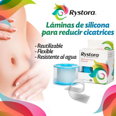 Rystora De Silicona En Rollo 2,5cm X 1,5mtrs Para Cicatrices-4