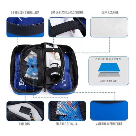 Bolso Estuche De Viaje Cooler Porta Insulina Diabéticos Oneder-4