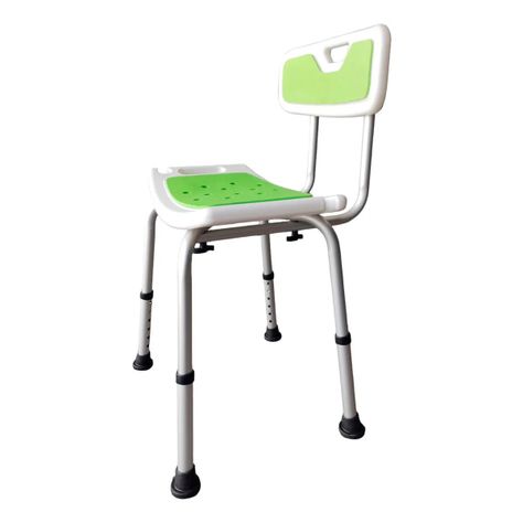 Silla De Ducha Para Baño Portatil Aluminio Altura Ajustable-1