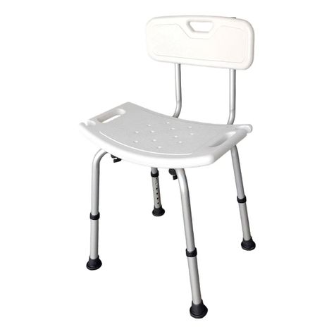 Silla De Ducha Para Baño Portatil Aluminio Altura Ajustable-2