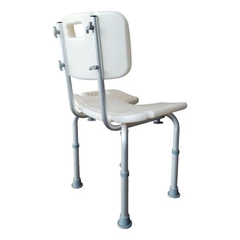 Silla De Ducha Portatil Baño Con Rebaje Respaldo Aluminio-1