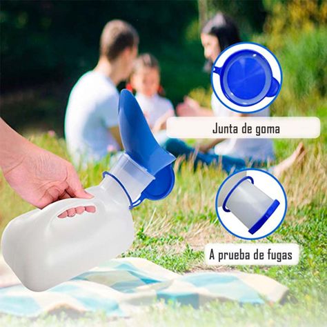 Pato Urinario Con Tapa y accesorio desmontable Unisex-4