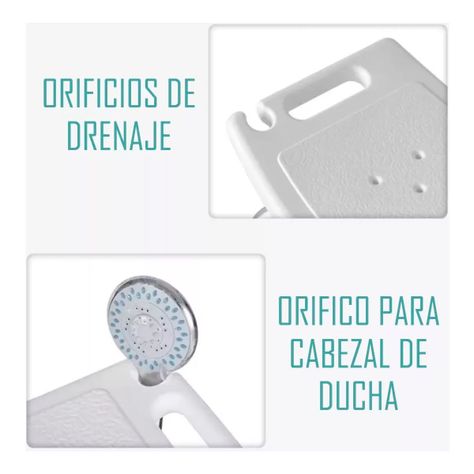 Silla Piso De Ducha Para Baño Altura Ajustable Portatil 301A-3