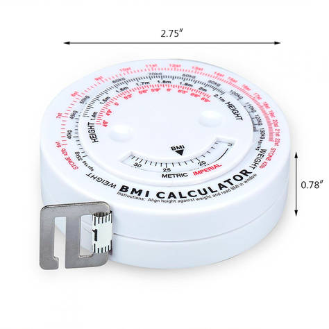 Cinta Métrica Huincha Indicador De Masa Corporal Imc Oneder-2