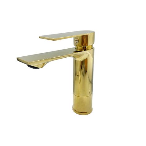 Llave Griferia Lavamanos Monomando Dorado Tap28-0