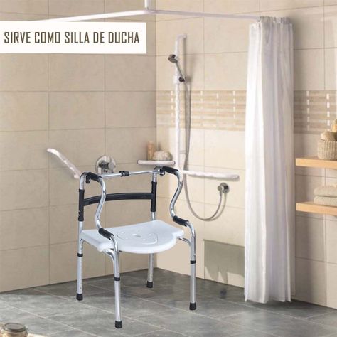Baño Inodoro Andador  Portátil  Multifuncional 5 En 1-5