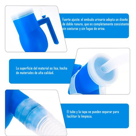 Pato Urinario Masculino Con Manguera - Capacidad De 2000 Ml-4