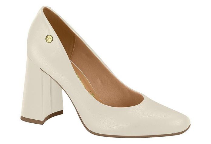 Zapato Mujer Taco Cuadrado Blanco 1416-100- Vizzano-0