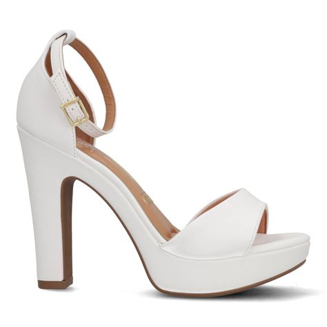 Sandalia Mujer Taco Plataforma Blanco Vizzano-0