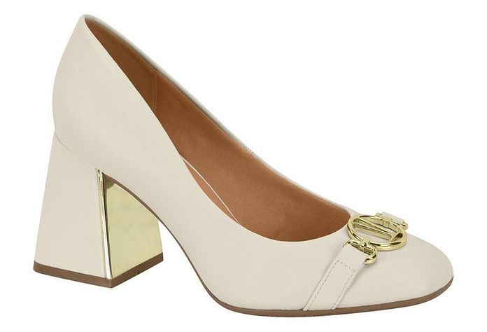 Zapato Mujer Taco Cuadrado Blanco 1391-307- Vizzano-0