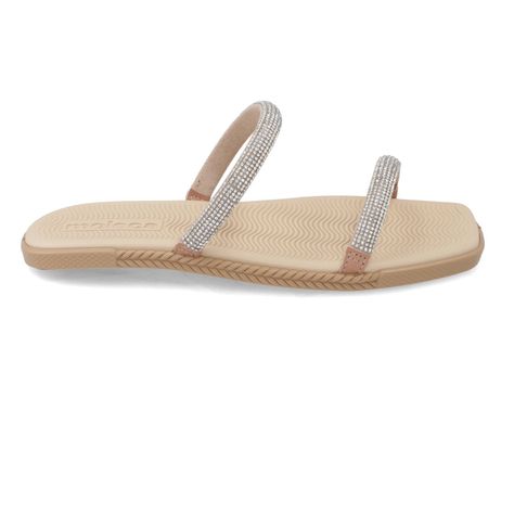 SANDALIA MUJER MOLECA BEIGE CON PLATEADO 5494-112-27376-71501-2