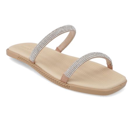 SANDALIA MUJER MOLECA BEIGE CON PLATEADO 5494-112-27376-71501-3