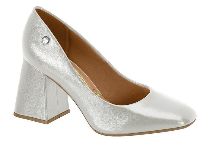 Zapato Mujer Taco Cuadrado Plata 1391-100- Vizzano-0