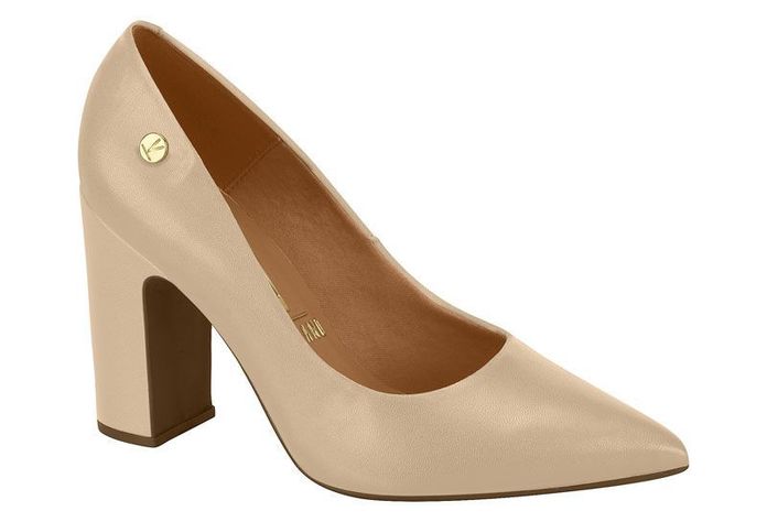 Zapato Mujer Taco Cuadrado Beige 1285-400- Vizzano-0