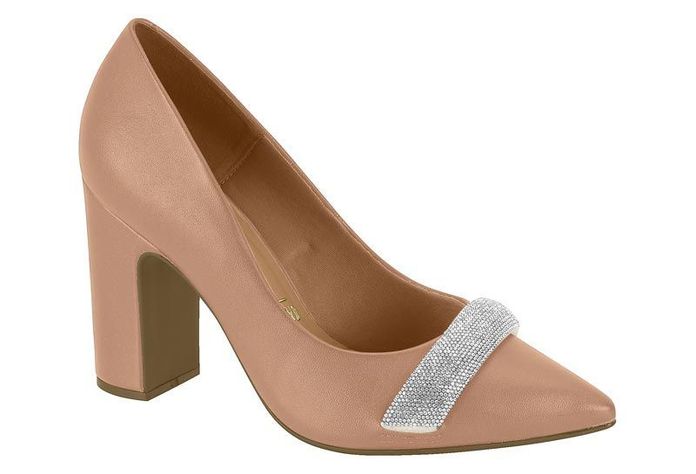 Zapato Mujer Taco Cuadrado Nude 1285-437- Vizzano-0