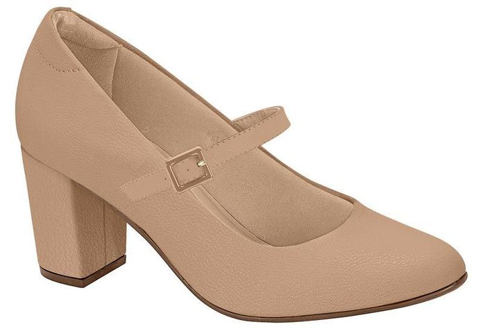 Zapato Mujer Taco Cuadrado Nude 7377-118- Modare-0