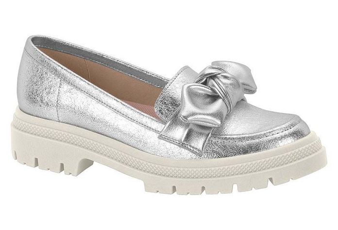 Mocasin Mujer Plateado 5775-108- Moleca-0