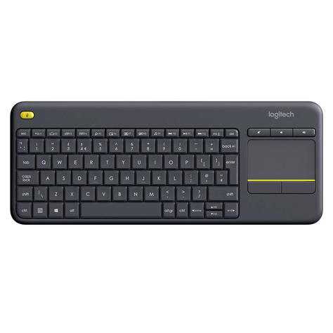 Teclado Logitech K400 Plus Inalambrico Touchpad p/ Smart TV-0