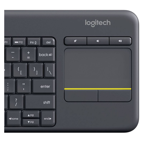 Teclado Logitech K400 Plus Inalambrico Touchpad p/ Smart TV-2