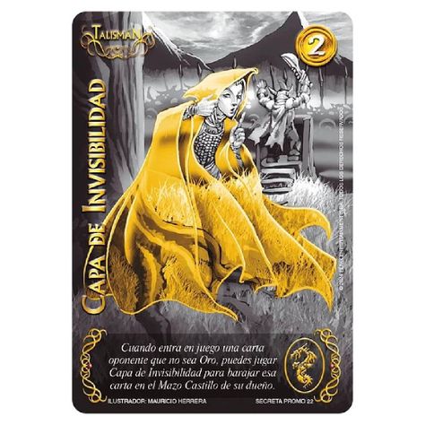 Carta Promo Secreta Capa de Invisiblidad Dorada MyL-0