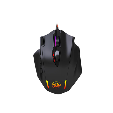 Mouse Gamer Redragon Impact M908 RGB 18 botones 12400 dpi-0