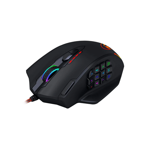 Mouse Gamer Redragon Impact M908 RGB 18 botones 12400 dpi-1