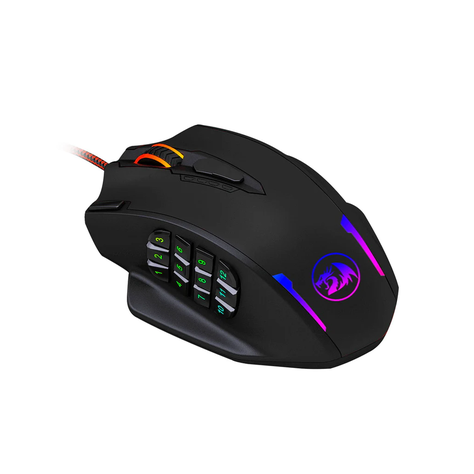 Mouse Gamer Redragon Impact M908 RGB 18 botones 12400 dpi-2