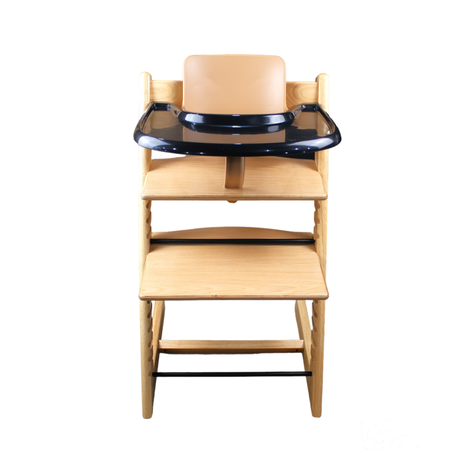 Silla Comedor p Bebes Estilo Nórdico Color Madera + Extras-1