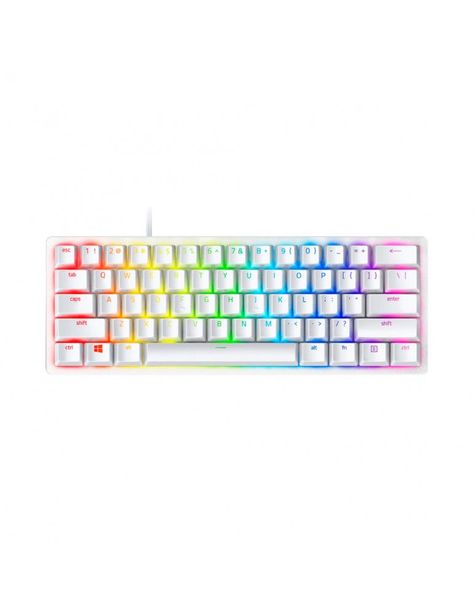 Teclado Gamer Razer Huntsman Mini Blanco Purple Sw Ingles-0