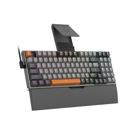Teclado Mecanico Redragon Olaf Rgb Gris Switch Red-1